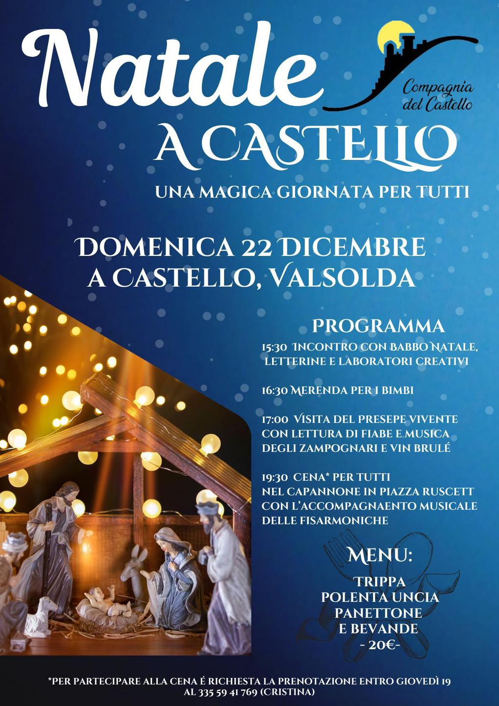 Locandina Natale a Castello